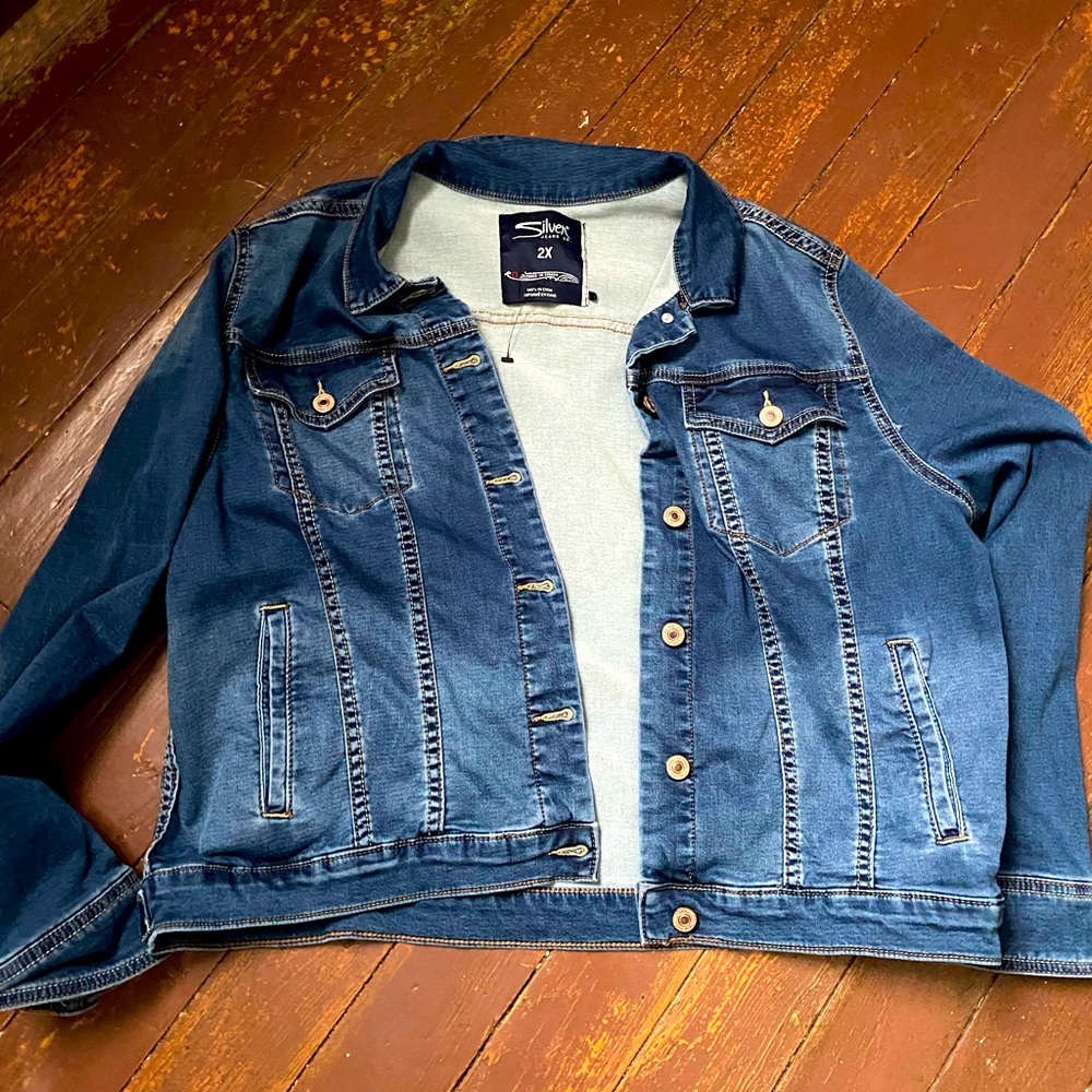 Silver Jean Jacket